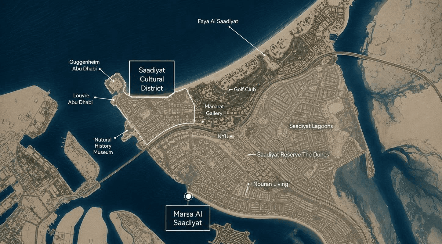 Saadiyat Island connected to Abu Dhabi